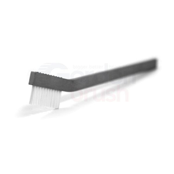 Gordon Brush 2x11 Row 0.010" Static Dissipative Nylon Bristle Al Handle Hand-Laced 11S9AG-12